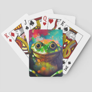 Frog Animal Discovery Adventure Natuur Planet Ear Pokerkaarten