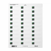 Frog Art Adresetiketten Etiket (Full Sheet)