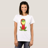 Frog as Firefighter with Helmet T-shirt (Voorkant volledig)