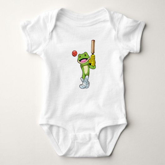 Frog at Cricket with Cricket Romper (Voorkant)