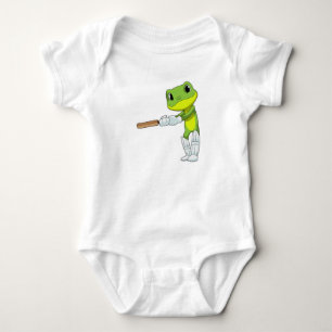 Frog at Cricket with Cricket Romper