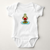 Frog at Swimming with Swim ring Romper (Voorkant)