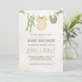 Frog Baby Shower Invitation (Debout devant)