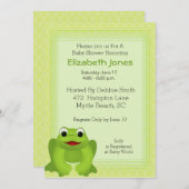 Frog Baby Shower Invitations (Devant / Derrière)