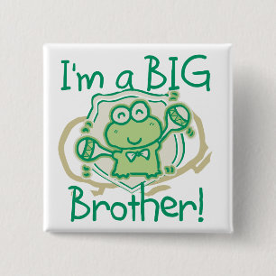 Frog Big Brother Vierkante Button 5,1 Cm