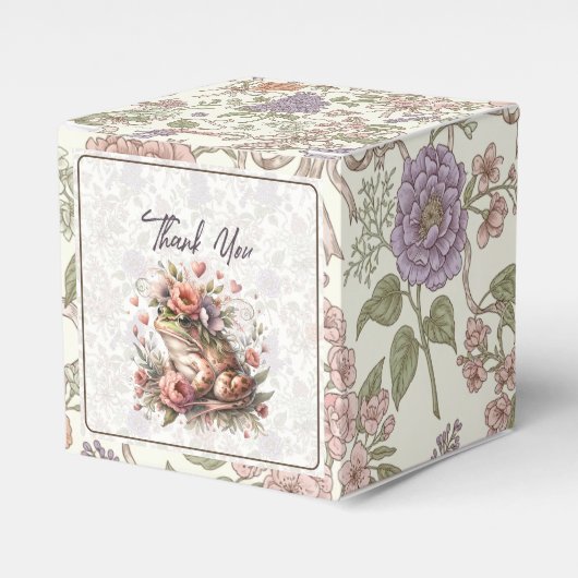 Frog Birthday For Nature Lovers Bedankdoosjes (Voorkant Zijde)