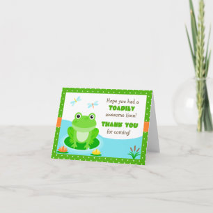 Frog Birthday Party Bedankt