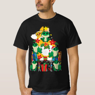 Frog Christmas ornament tree funny Xmas gift sweat T-shirt