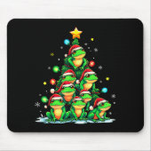 Frog Christmas Tree Funny Hopper Holiday Cute Frog Muismat (Voorkant)