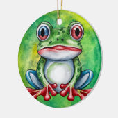 Frog Cut Keramisch Ornament (Links)