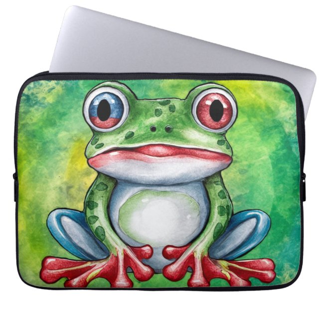 Frog Cut Laptop Sleeve (Voorkant)