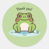 Frog Cut Ronde Sticker (Voorkant)