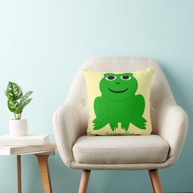 Frog Design Personalised Kussen (Stoel)