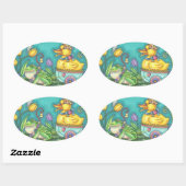 FROG & DUCK PRINCE PRINTEMPS EASTER OEUFS STICKERS (Feuille)