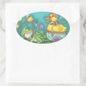 FROG & DUCK PRINCE PRINTEMPS EASTER OEUFS STICKERS (Sac)
