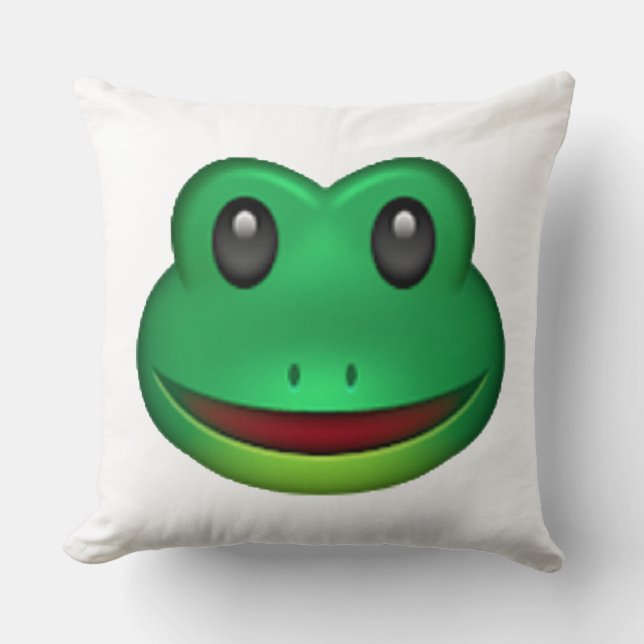 Frog - Emoji Kussen (Voorkant)