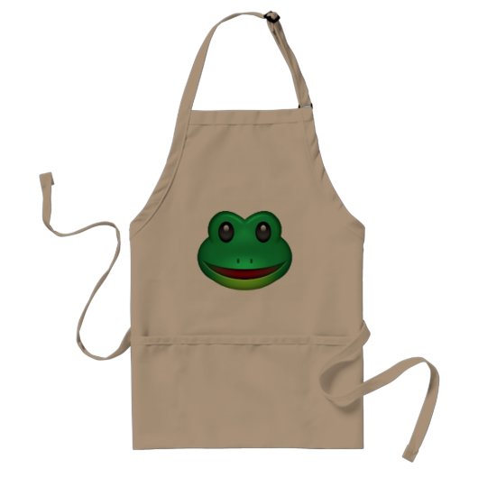 Frog - Emoji Standaard Schort (Voorkant)