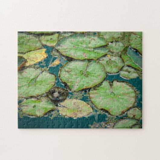 Frog en Lily Jigzaag Puzzle Legpuzzel (Horizontaal)