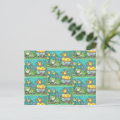 FROG ET ROYAL DUCKLING. CARTE POSTALE WHIMSICAL EA (Debout devant)