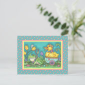 FROG ET ROYAL DUCKLING. CARTE POSTALE WHIMSICAL EA (Debout devant)