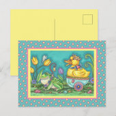 FROG ET ROYAL DUCKLING. CARTE POSTALE WHIMSICAL EA (Devant / Derrière)