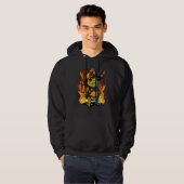 Frog Fireman on Firefighter Frog Hoodie (Voorkant volledig)