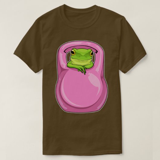Frog Fitness Dumbbell T-shirt (Design voorkant)