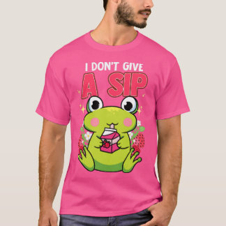 Frog Funny Humor ik geef geen slop. T-shirt