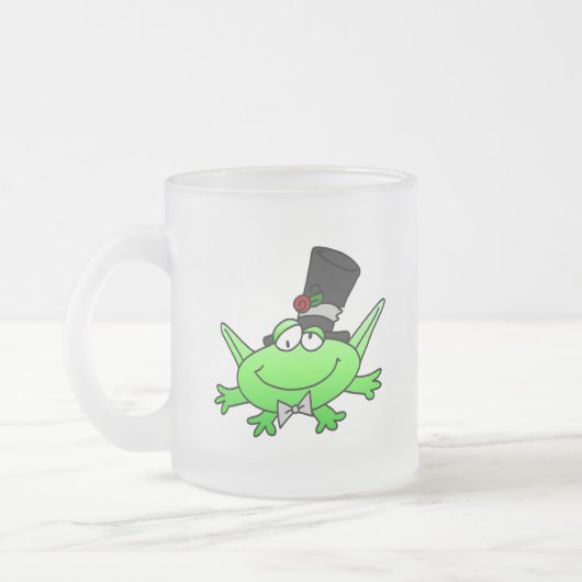 Frog Groom T-shirts en cadeautjes Matglas Koffiemok (Links)