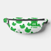 Frog Happy Face Motif Green Monogram School (Poser)