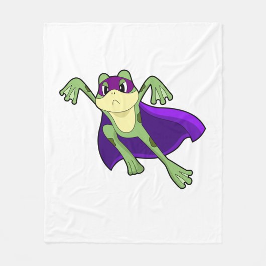 Frog Hero Fleece Deken (Voorkant)
