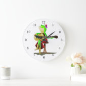 Frog Jouer Guitare Horloge Drôle (Maison)