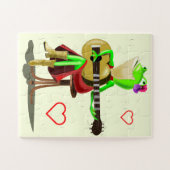 Frog Jouer Guitare Puzzle (Horizontal)