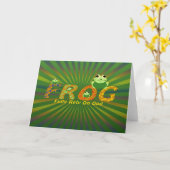 FROG KAART (Gele Bloem)