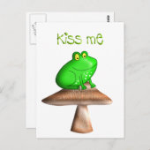 Frog Kiss Briefkaart (Voorkant / Achterkant)
