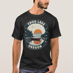 Frog Lake Oregon zonsondergang T-shirt