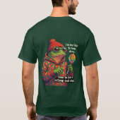 Frog licking a lollypop t-shirt (Achterkant)