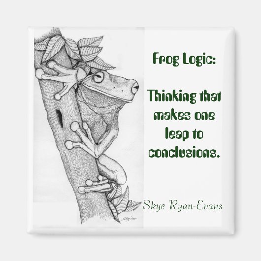 FROG LOGIC Fun Frog Magnet Magneet (Voorkant)