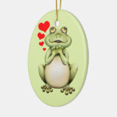 Frog Love Drawing Keramisch Ornament (Links)