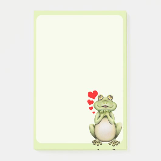 Frog Love Drawing Post-it® Notes (Voorkant)