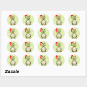 Frog Love Drawing Ronde Sticker (Vel)