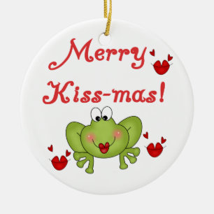 Frog Merry Kiss-mas Ornament