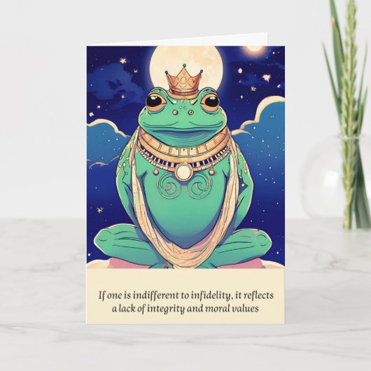 frog message happy birthday kaart (Voorkant)