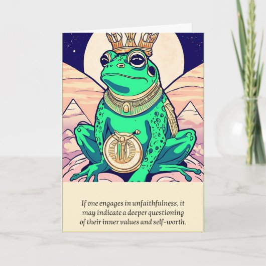 frog message happy birthday kaart (Voorkant)