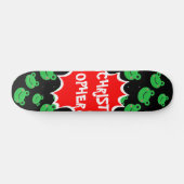 Frog motif Comic nom personnalisé skateboard (Horz)
