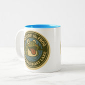 Frog Mug-  Tweekleurige Koffiemok (Voorkant links)