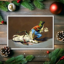 Frog Murder Christmas Kaart