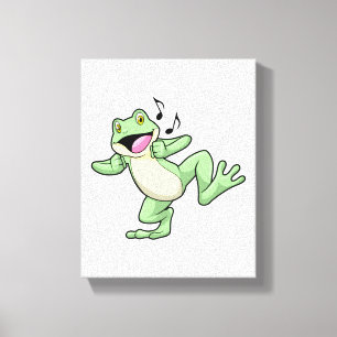 Frog Music Dance Canvas Afdruk