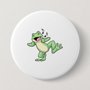 Frog Music Dance Ronde Button 7,6 Cm