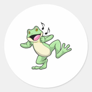 Frog Music Dance Ronde Sticker